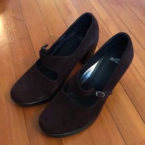 Dansko Chocolate Suede Mary Janes